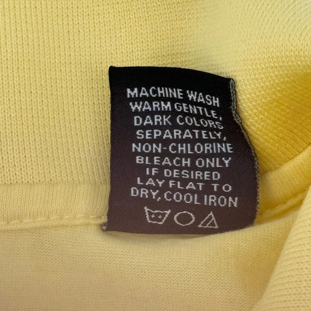 Perlis New Orleans Crawfish Polo Shirt Mens XXL Yellow Supima Mercerized Cotton - Picture 12 of 14